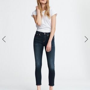 Rag & Bone Skinny Ankle Dark Blue Jeans Size 25